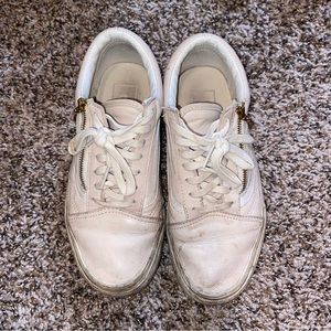Used Leather Light Pink Vans